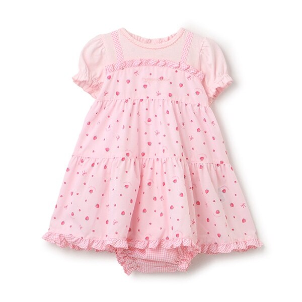 いちご柄チュニックワンピ＆ブルマセット