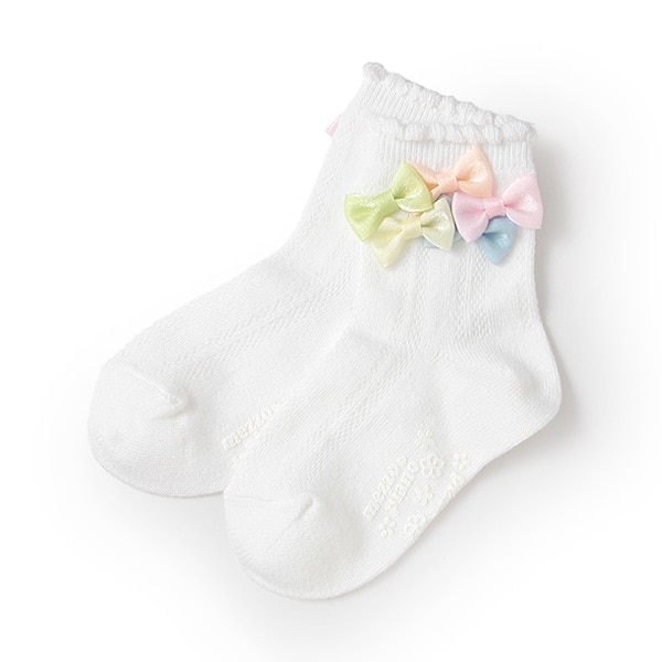 リボンイッパイ　クルーソックス