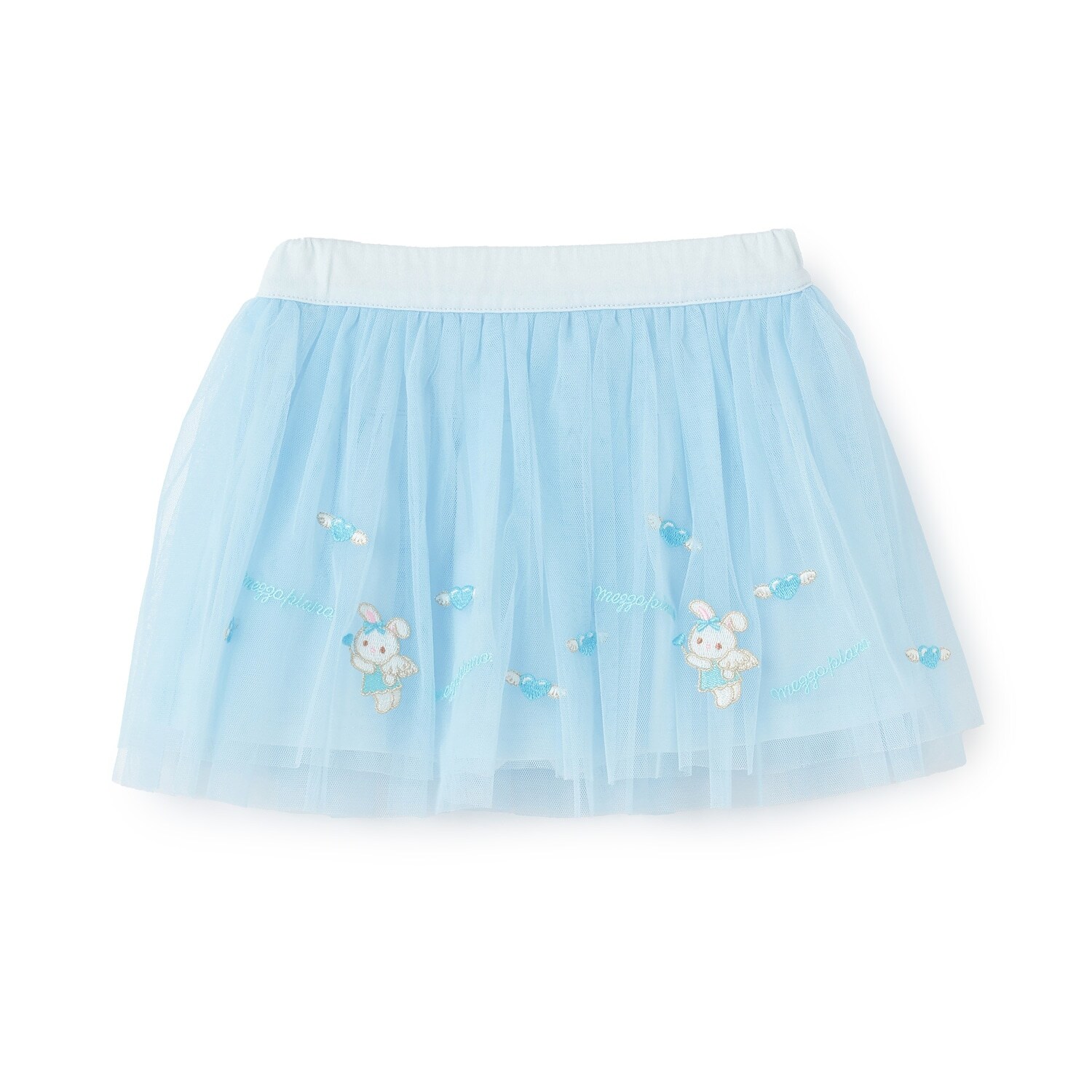 エンジェルウサギ刺しゅう　フリルスカパン