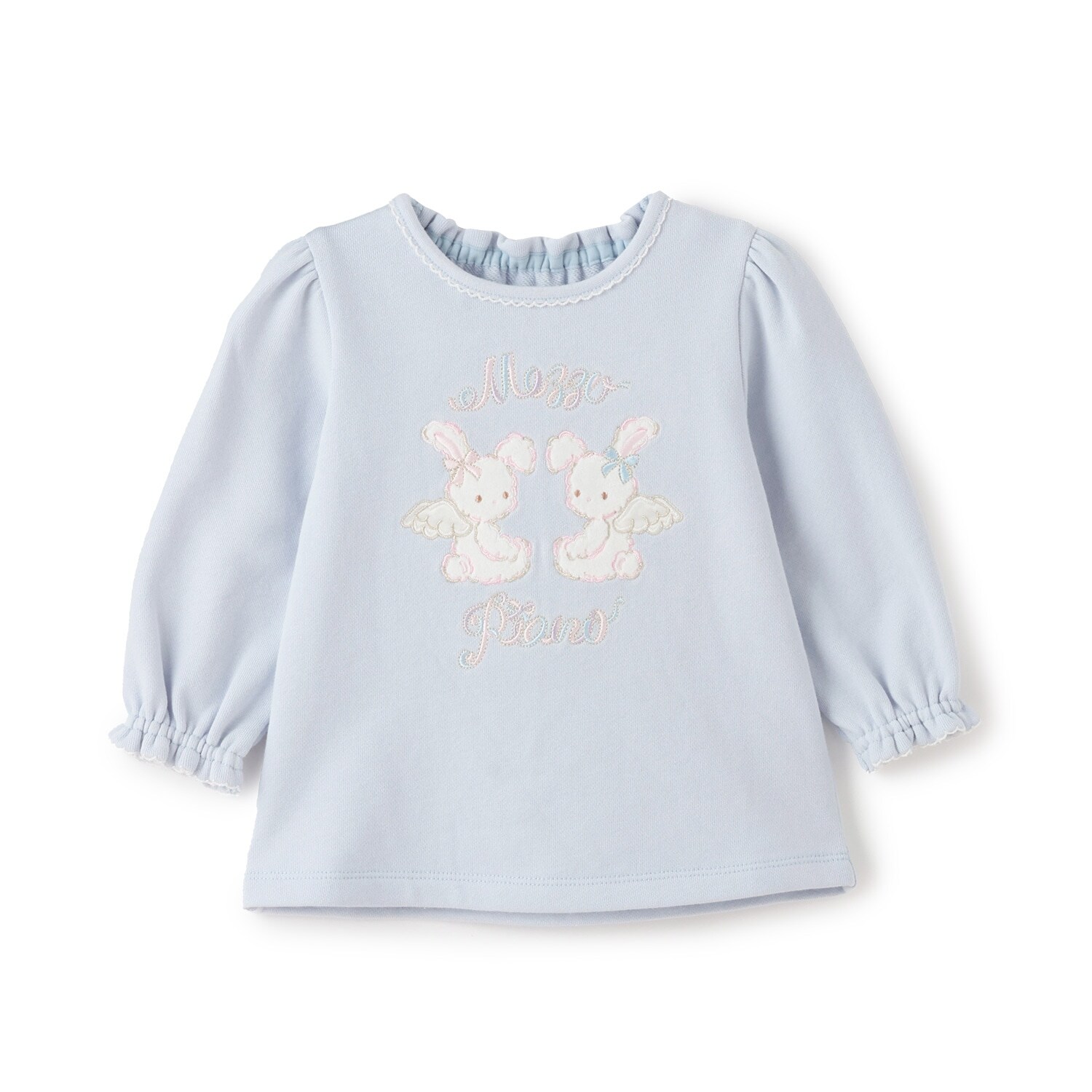 エンジェルウサギ刺しゅう　トレーナー