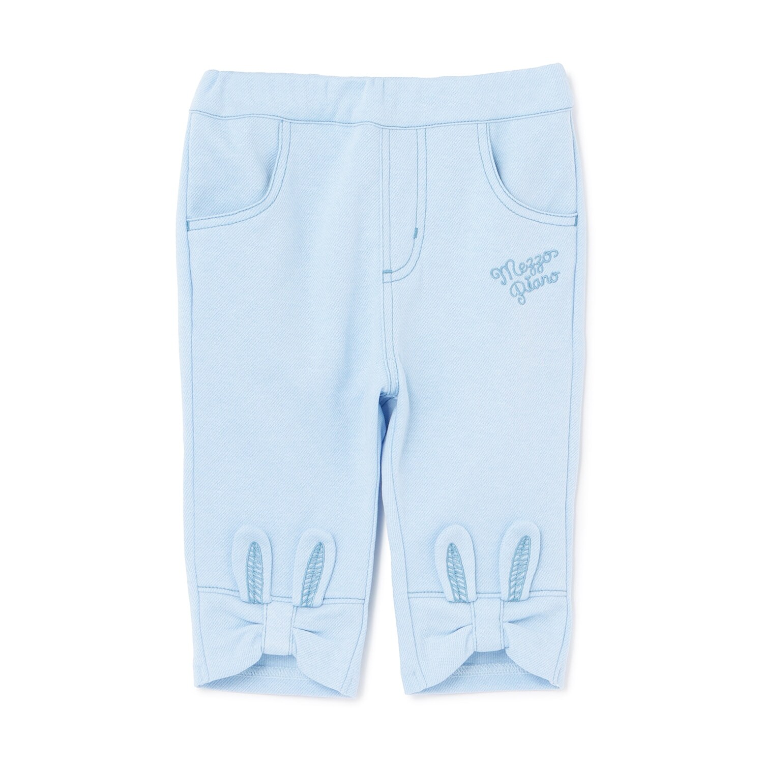 裾リボンうさ耳　7分丈カットソーパンツ