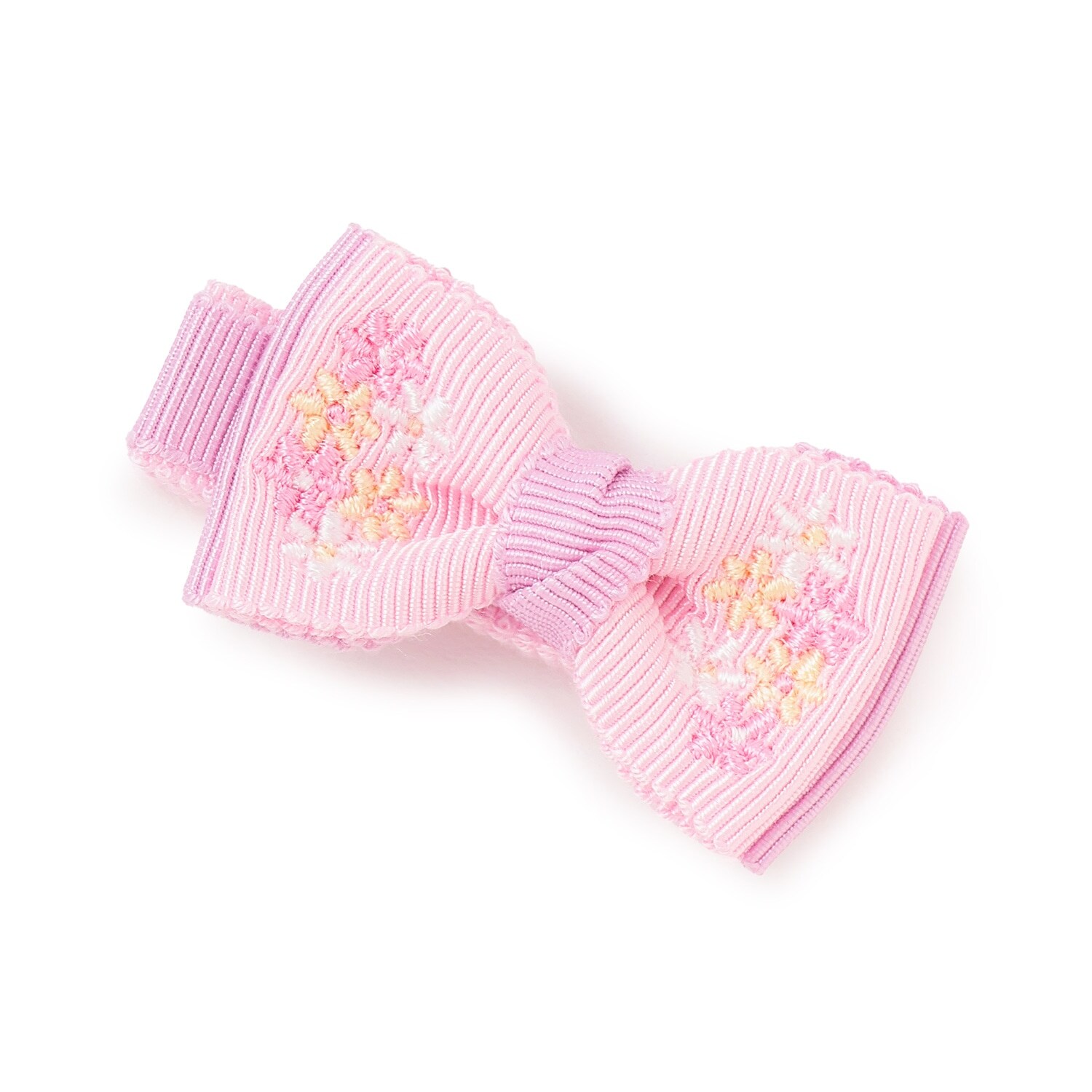 花リボン　ヘアクリップ【日本製】