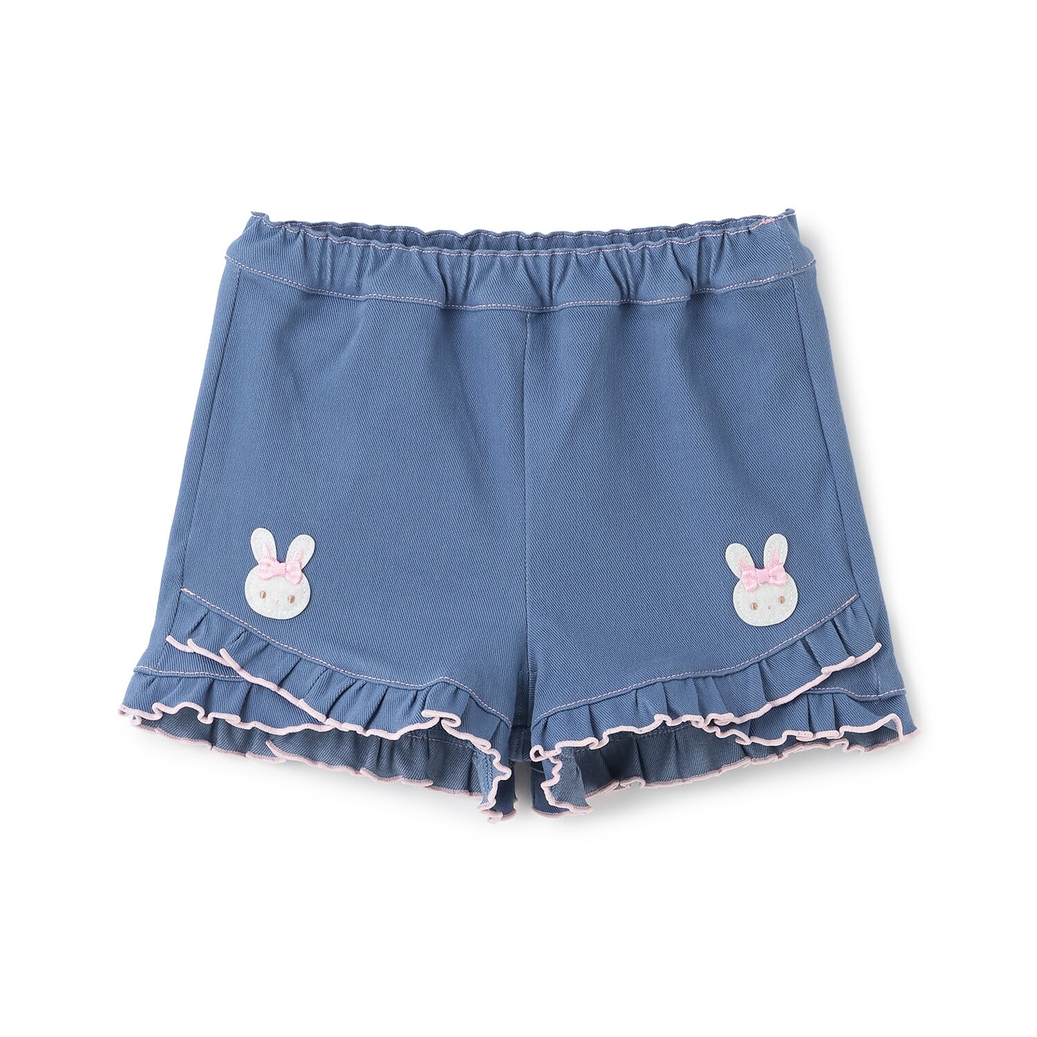 うさぎ刺しゅう　ショートパンツ