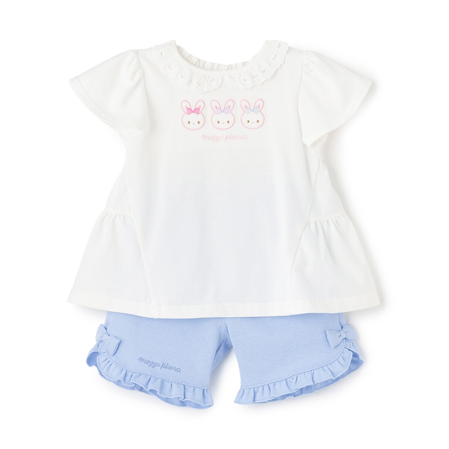 うさぎチュニック＆ハーフパンツセット