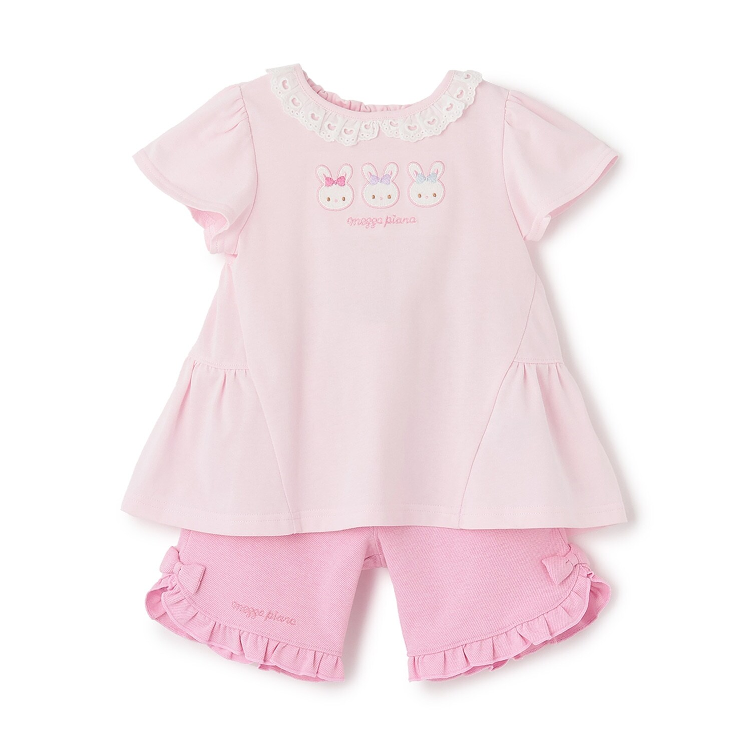 うさぎチュニック＆ハーフパンツセット