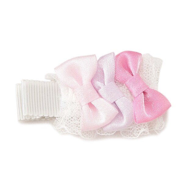 3連リボンヘアクリップ