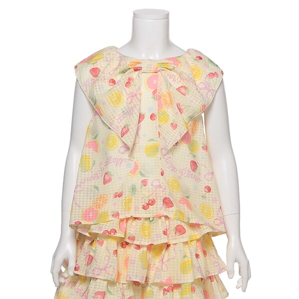 フルーツ総柄ブラウス