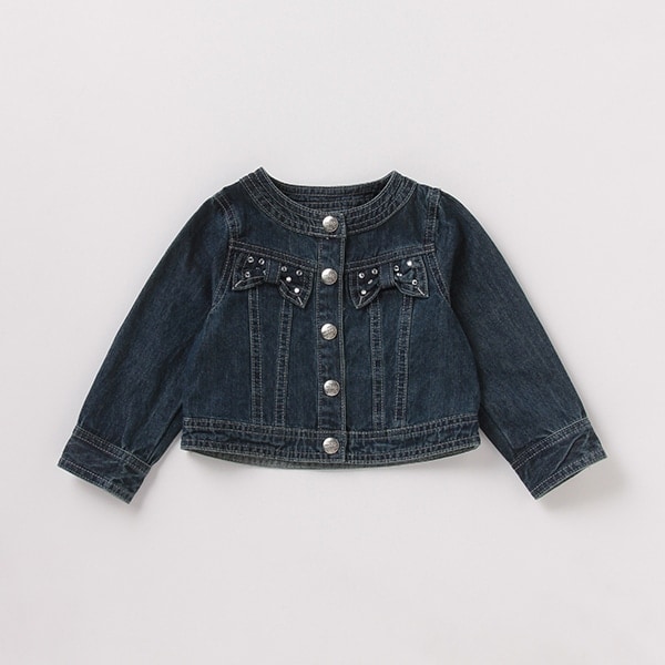 ビジューつきリボンGジャン