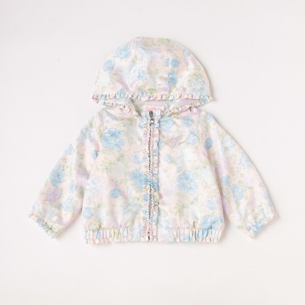 【人気商品再入荷】【直営店で取り扱い無し】花柄フリルウィンブレ