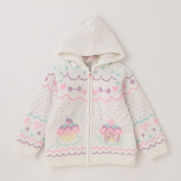 【人気商品再入荷】【直営店で取り扱い無し】カップケーキ裏ボアニットブルゾン