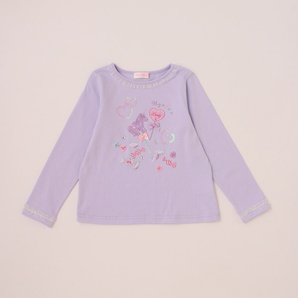 【人気商品再入荷】【直営店で取り扱い無し】ユニコーンキャンディ刺しゅう長袖Ｔシャツ