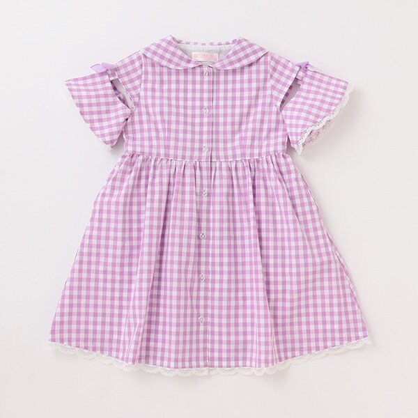 【人気商品再入荷】【直営店で取り扱い無し】ギンガムチェックセーラーカラー　ワンピース