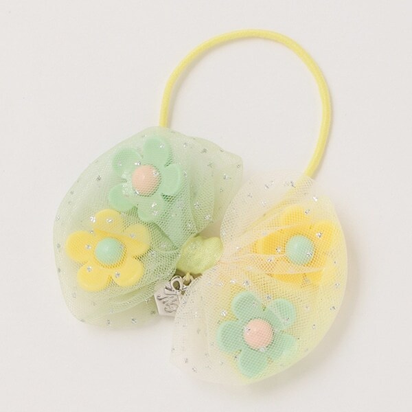 【人気商品再入荷】【直営店で取り扱い無し】プックリリボン花　ヘアポニー