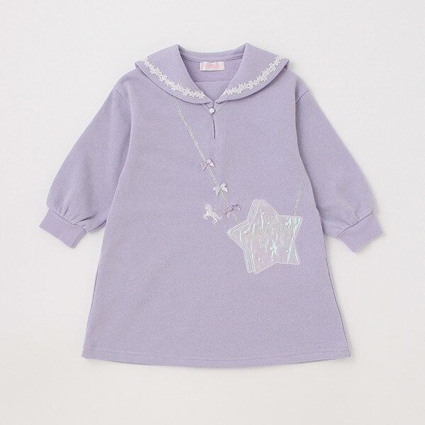 【人気商品再入荷】【直営店で取り扱い無し】星ポシェット風セーラーワンピース