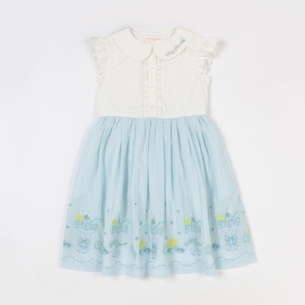 【人気商品再入荷】【直営店で取り扱い無し】パフェ刺しゅうドッキングワンピース