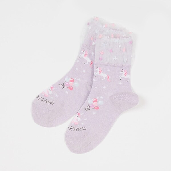 【人気商品再入荷】【直営店で取り扱い無し】ユニコーン柄ソックス【日本製】