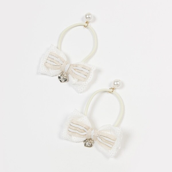 【人気商品再入荷】【直営店で取り扱い無し】レースリボン　ヘアポニー【日本製】