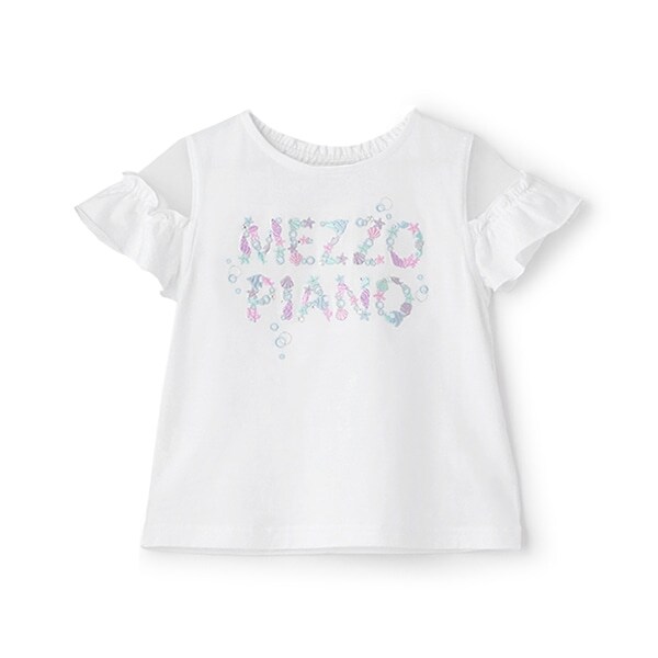 【人気商品再入荷】【直営店で取り扱い無し】海モチーフロゴ刺しゅう　半袖Tシャツ