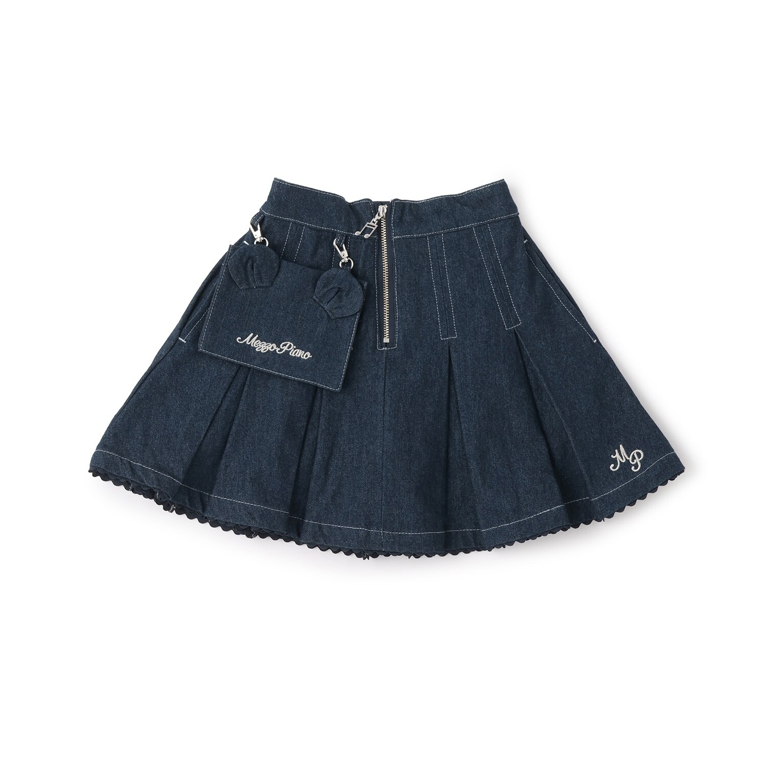 【人気商品再入荷】【直営店で取り扱い無し】移動ポケットつき　前ジップスカパン