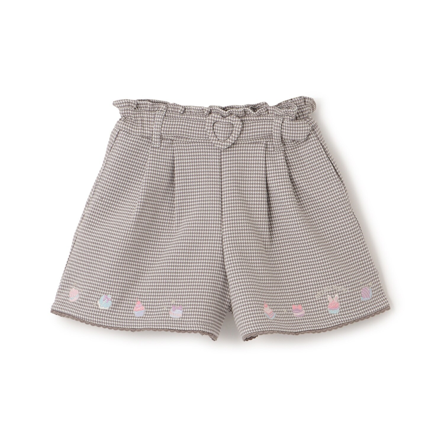 【人気商品再入荷】【直営店で取り扱い無し】プチフール刺しゅう　タックキュロットスカート