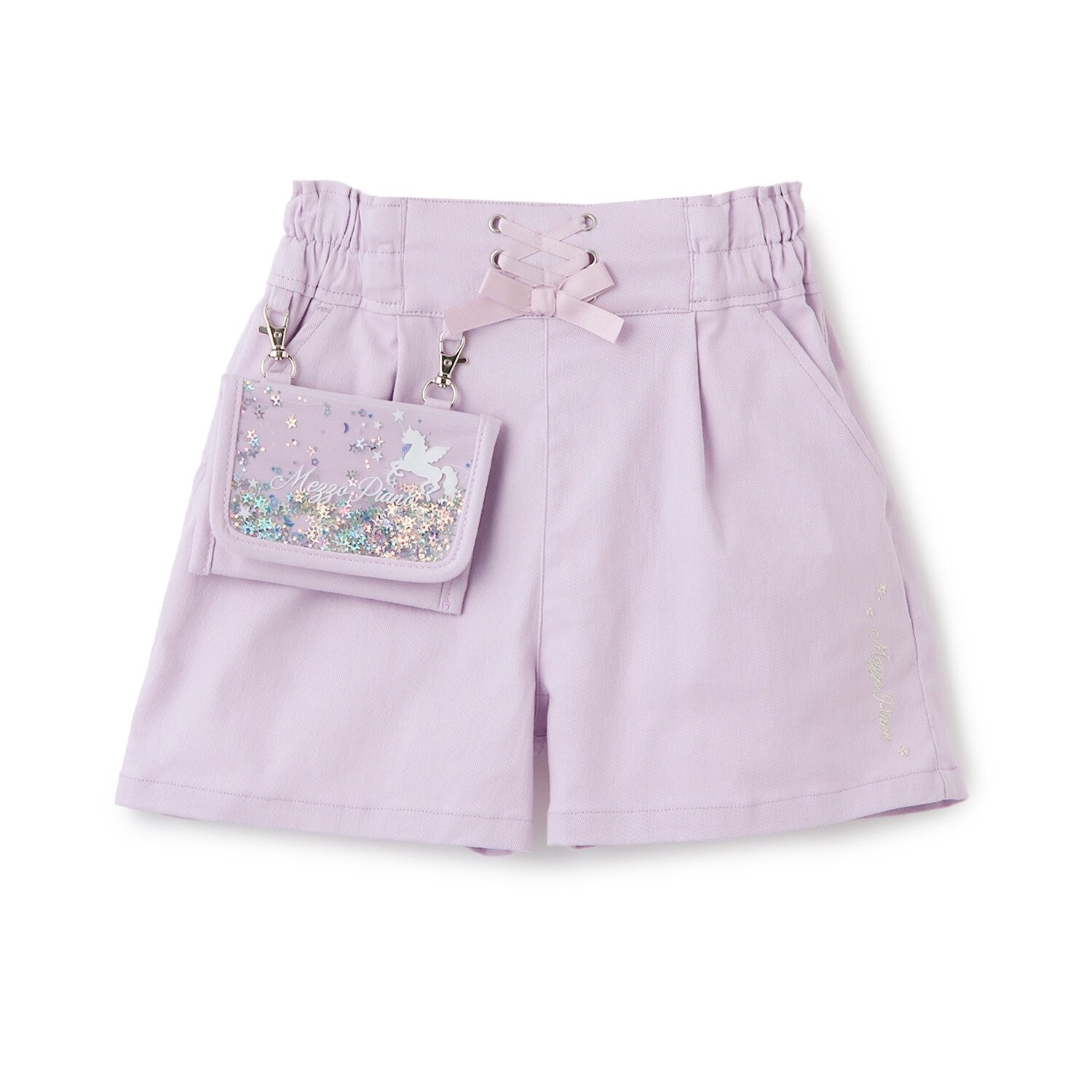 【人気商品再入荷】【直営店で取り扱い無し】キラキラ移動ポケットつき　ショートパンツ