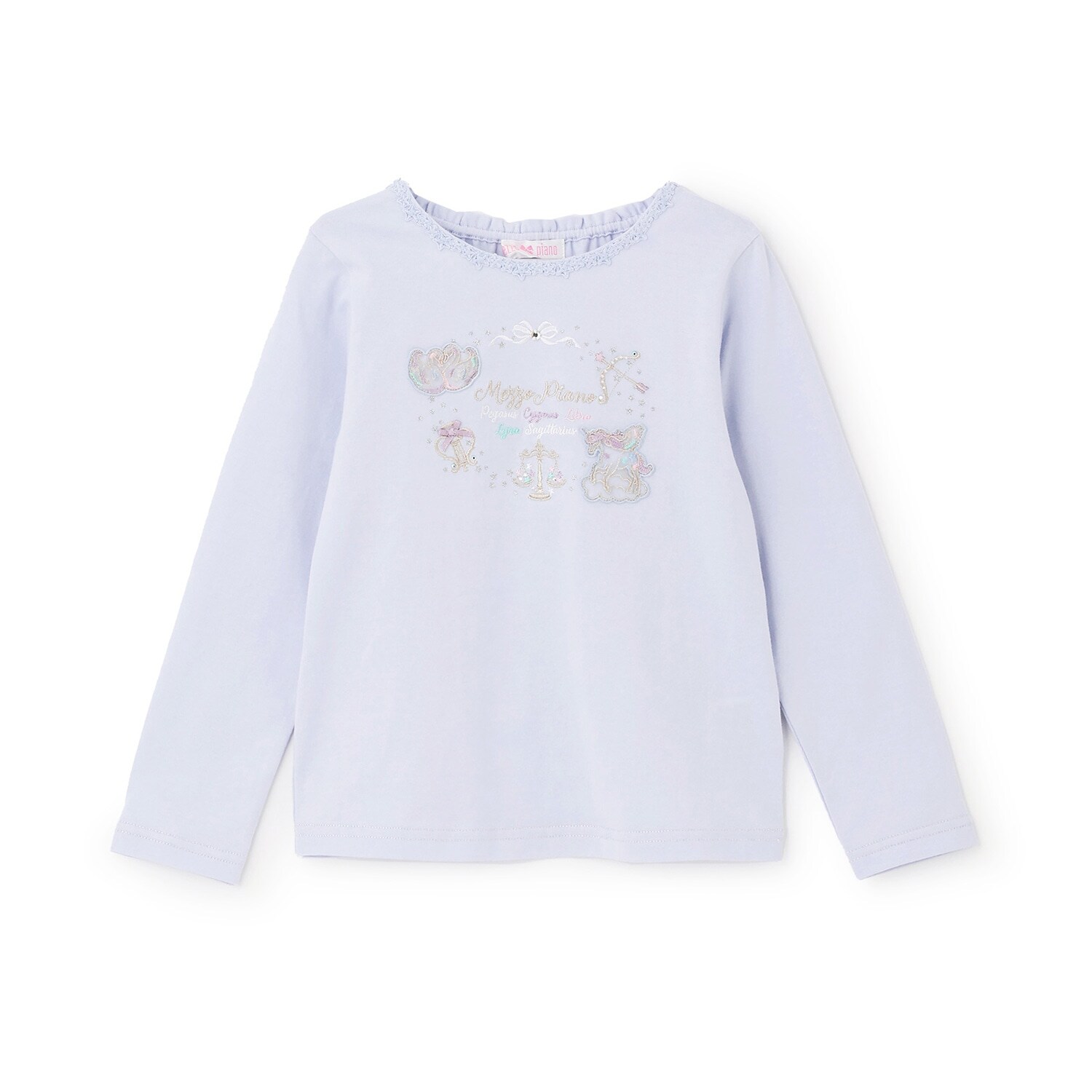 【人気商品再入荷】【直営店で取り扱い無し】星座刺しゅう　長袖Tシャツ