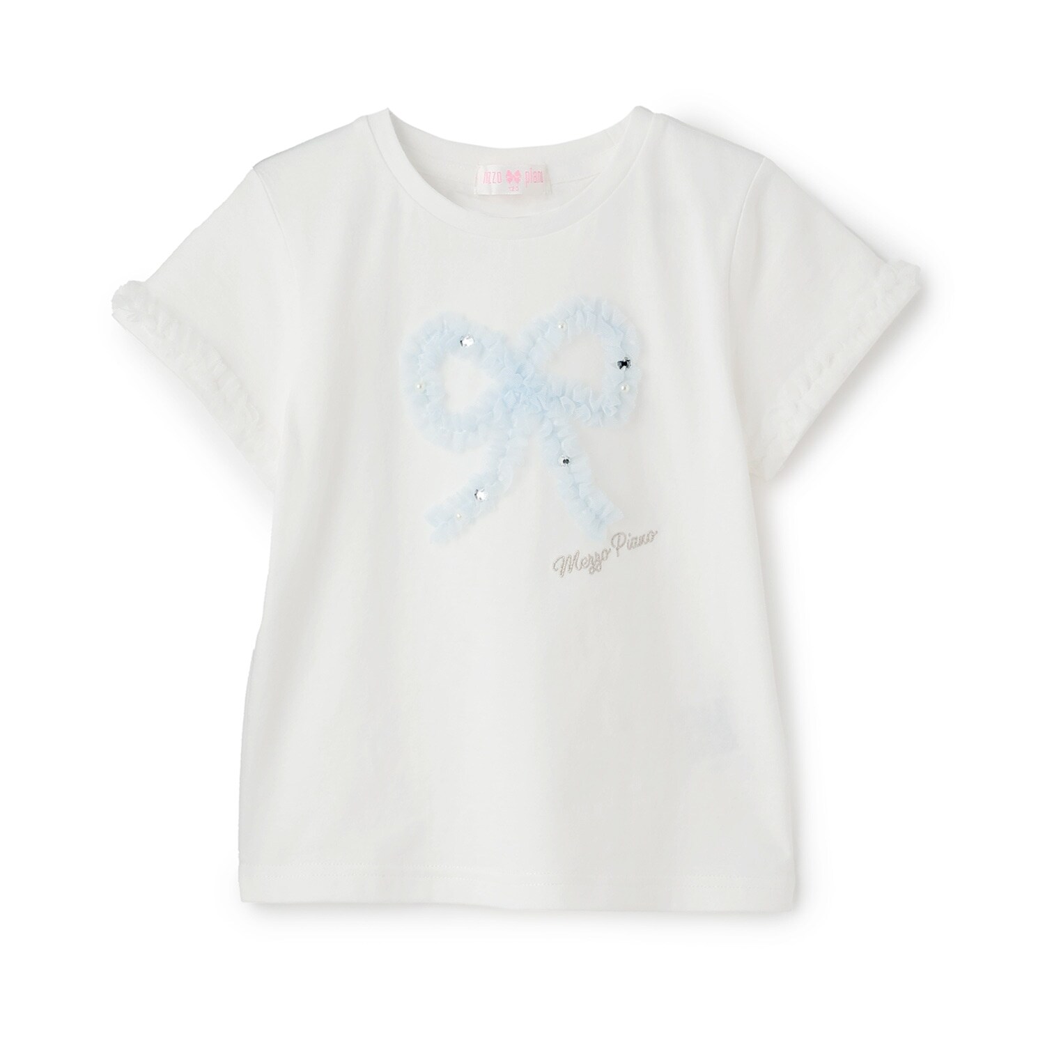 【人気商品再入荷】【直営店で取り扱い無し】フリルリボン　半袖Tシャツ