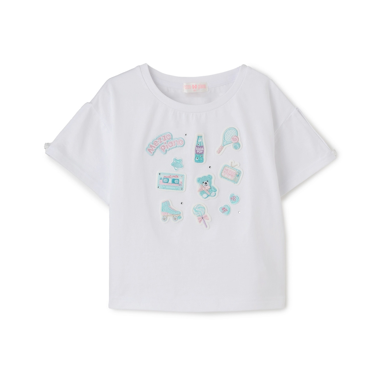 【人気商品再入荷】【直営店で取り扱い無し】ステッカーアップリケ　半袖Tシャツ