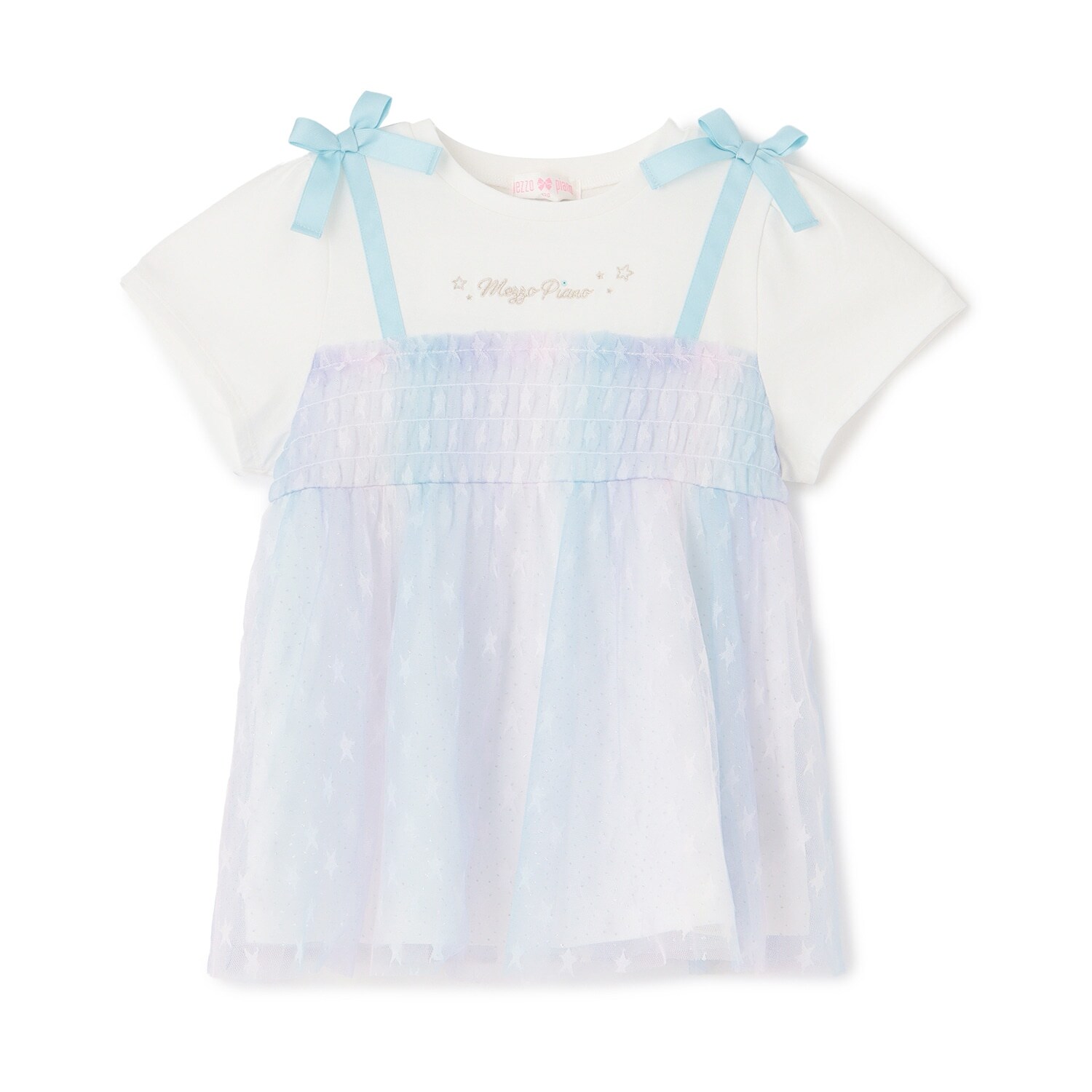 【人気商品再入荷】【直営店で取り扱い無し】グラデーション星チュール　チュニック