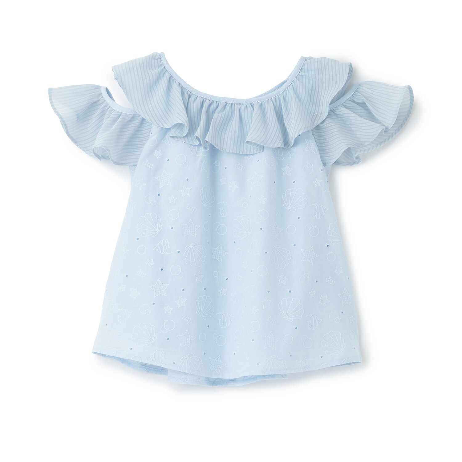 【人気商品再入荷】【直営店で取り扱い無し】シェル柄レースチュニック