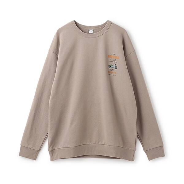 【親子リンク】乗り物プリントワイドスウェット