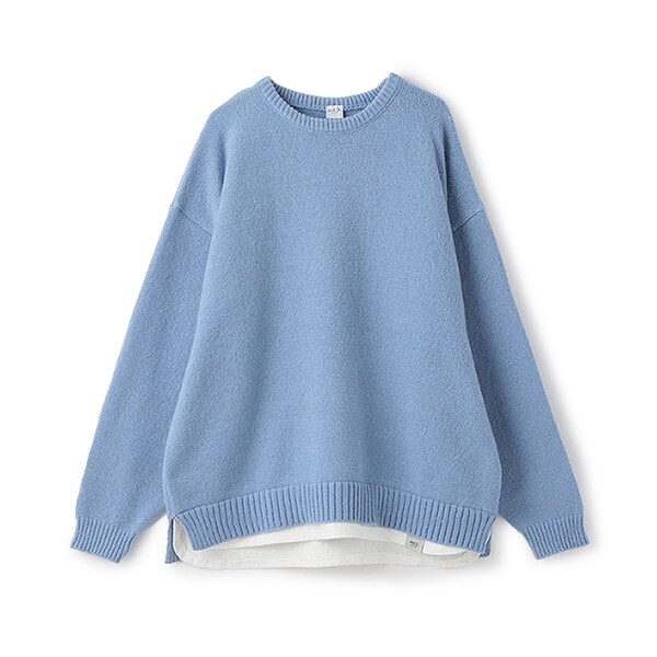 【親子リンク】洗濯機可 Dad裾レイヤードニット