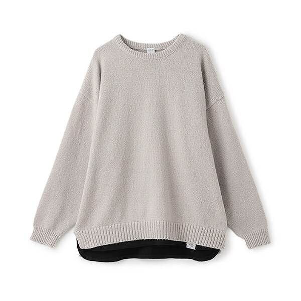 【親子リンク】洗濯機可 Dad裾レイヤードニット