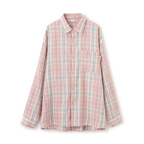 【親子リンク】Dadピーチキモウチェックシャツ