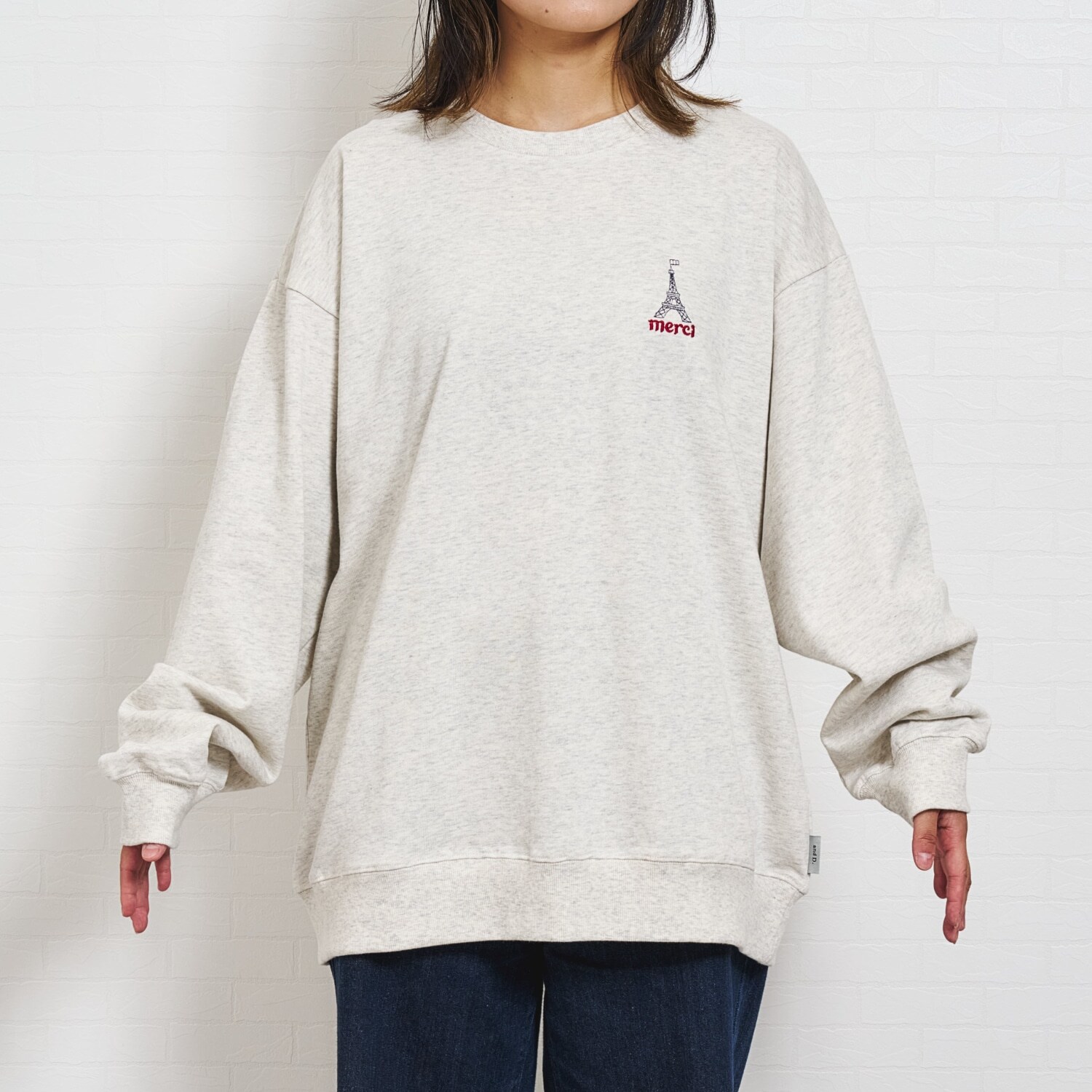 【親子リンク】スウェットシティアイコン刺繍ワイドプルオーバ-