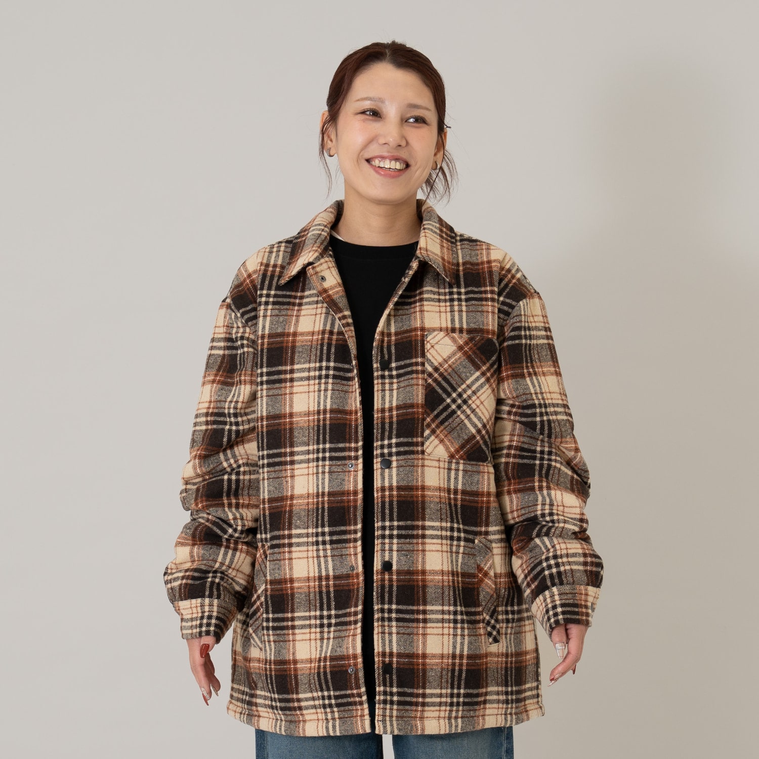 【親子リンク】チェックジャケット/アウター/親子リンク