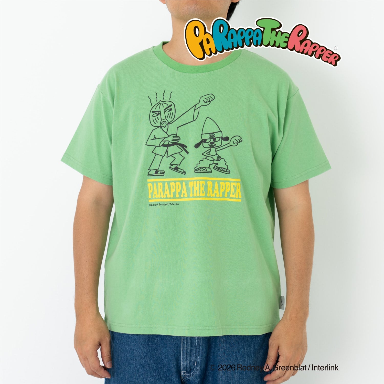 【親子リンク】【パラッパラッパー】カラーワイド配色ロゴTシャツ