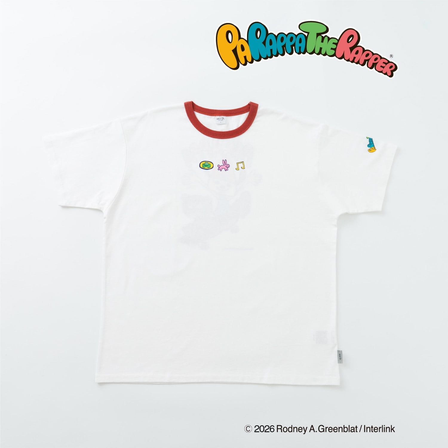 【親子リンク】【パラッパラッパー】リンガー配色Tシャツ