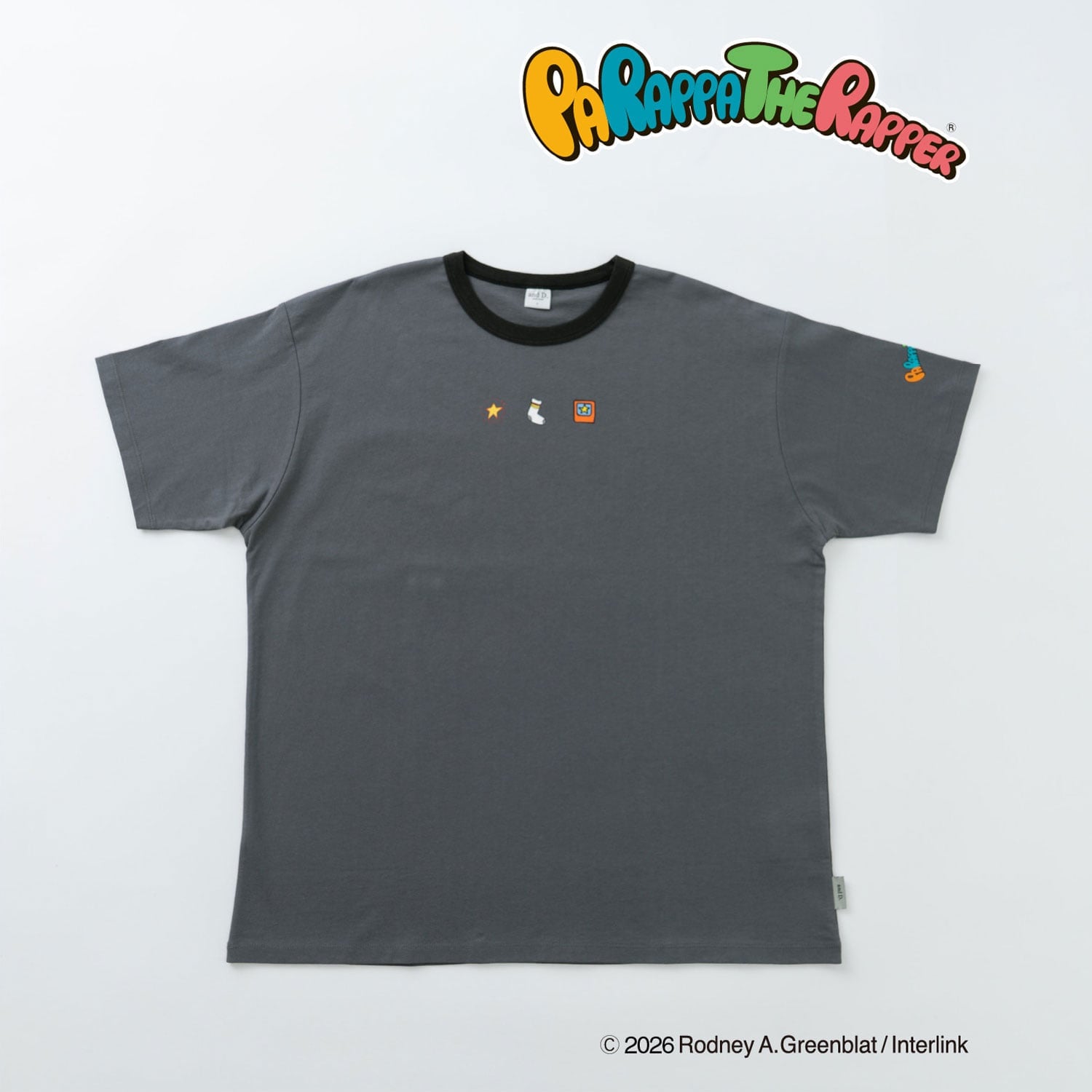 【親子リンク】【パラッパラッパー】リンガー配色Tシャツ