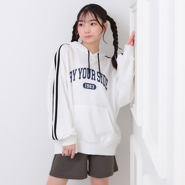 袖ラインパーカー＋ショートパンツセット