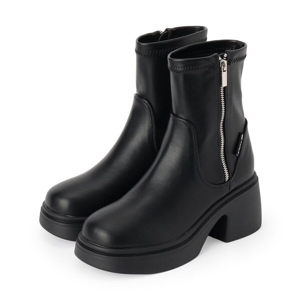 ジップアップショートブーツ