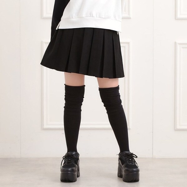 微起毛プリーツスカート