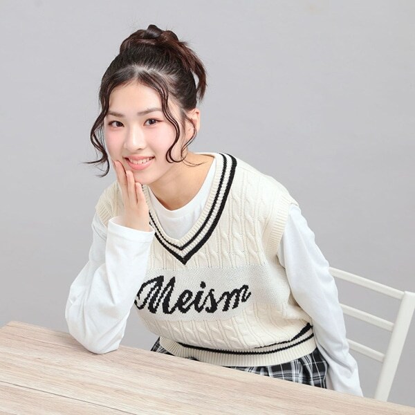 【セットアイテム】ニットベスト＋ロンT