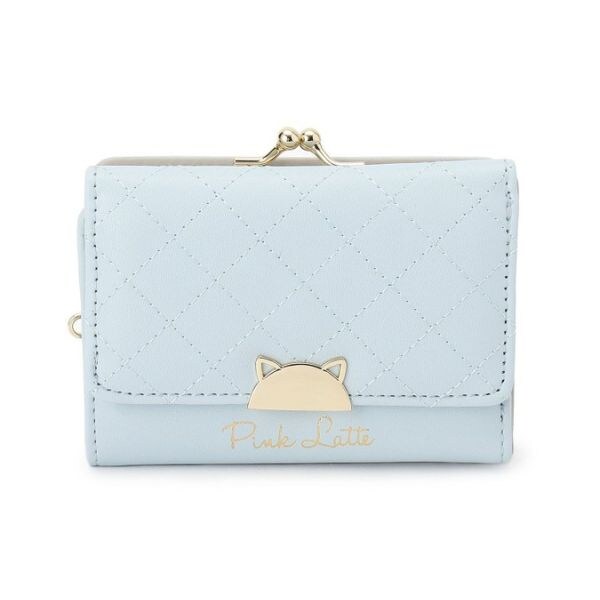ハーフ猫がま口コンパクト財布