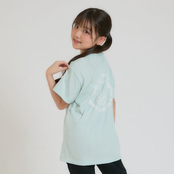 【デイリープライス】サークルロゴ発砲くまちゃん半袖T