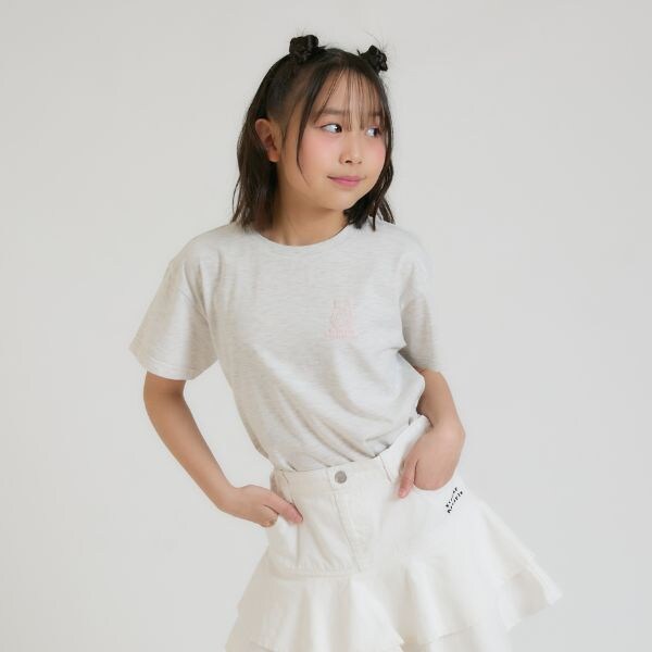 【デイリープライス】サークルロゴ発砲くまちゃん半袖T