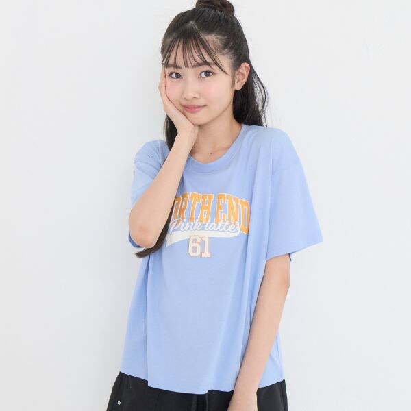 【別注】カレッジナンバー発砲プリントTシャツ