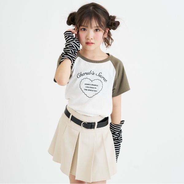 アームウォーマーつき半袖トップス