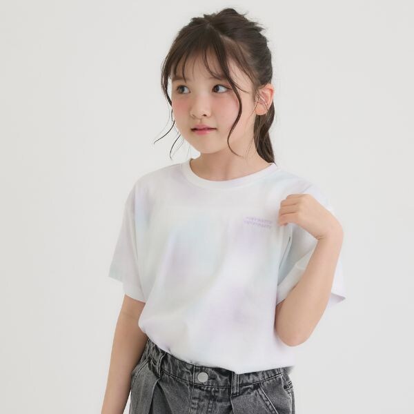 【接触冷感】タイダイ柄くまちゃんTシャツ