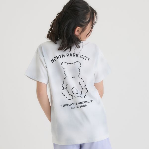 【接触冷感】タイダイ柄くまちゃんTシャツ